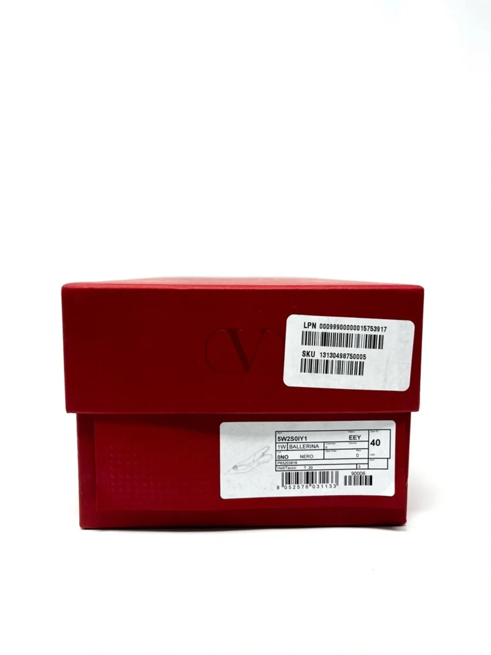 NEW NWT Valentino Garavani Black VLogo Slingback Ballerina Pointed Toe Flats 40 - Picture 10 of 11